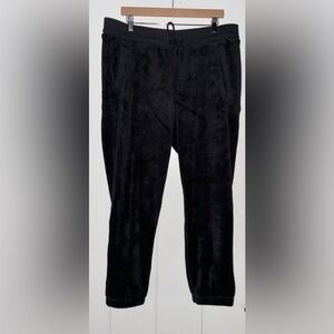 Athleta Recover Cozy Plush Burnout Velvet Jogger Women XL Athletic Relax Fit NEW